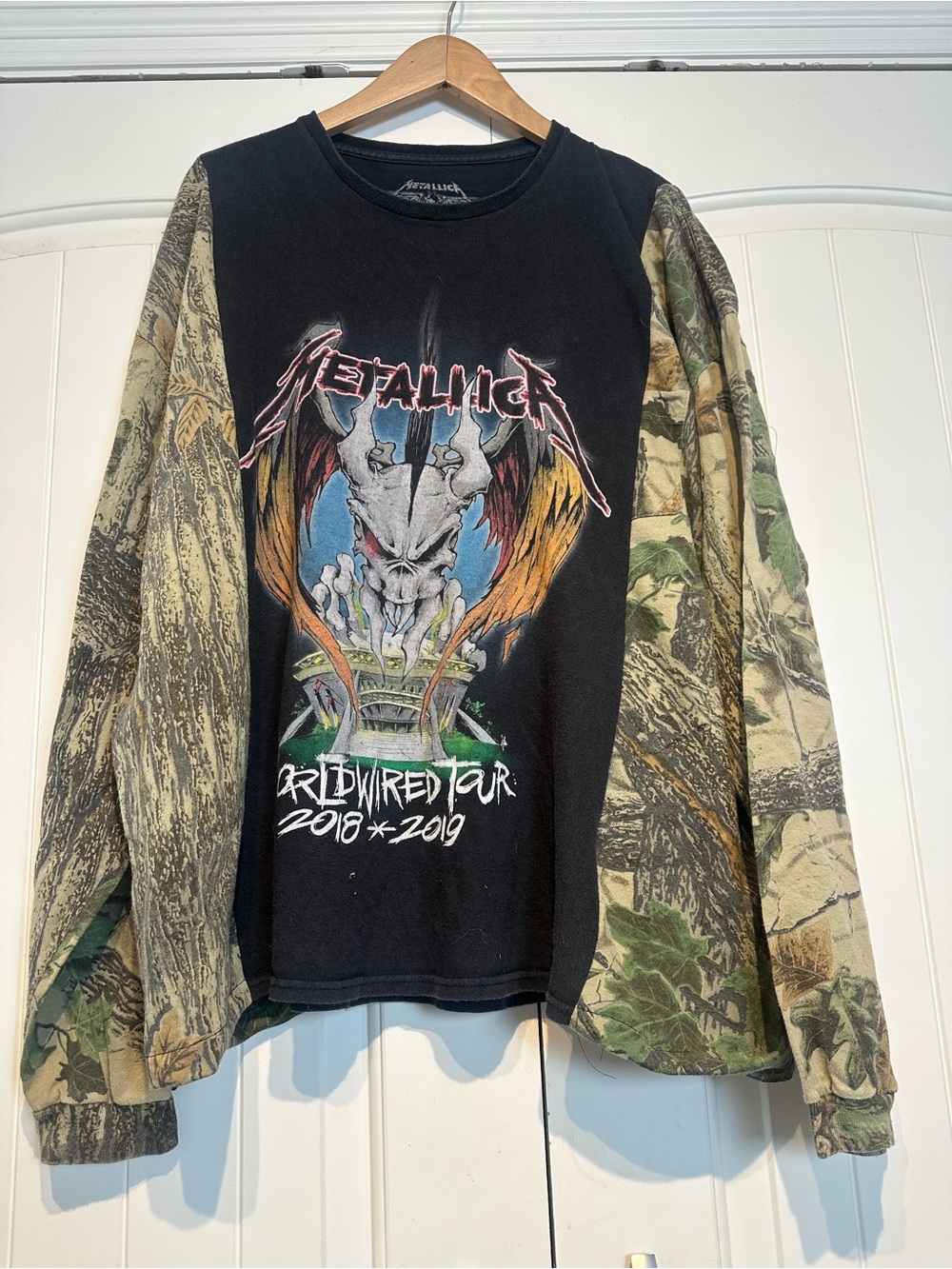 Reworked Metallica Long Sleeve Shirt Size XL